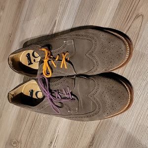 Men's Gray Suede Dress Shoes, size 11